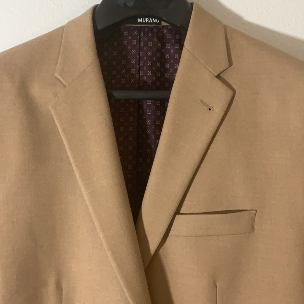 Murano Sport Coat. Camel/Tan Xl Euc